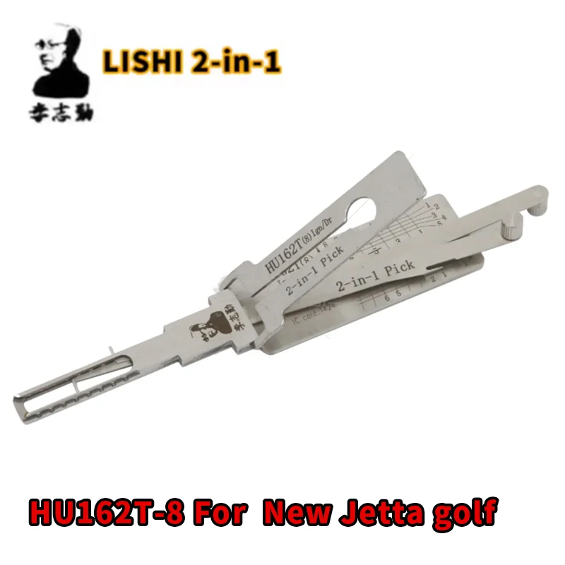 Lishi 2 en 1 HU162T-8 VAG-2015 para VW nuevo Jetta Golf herramienta de apertura de puerta de coche herramienta de selección Lishi herramienta de cerrajería