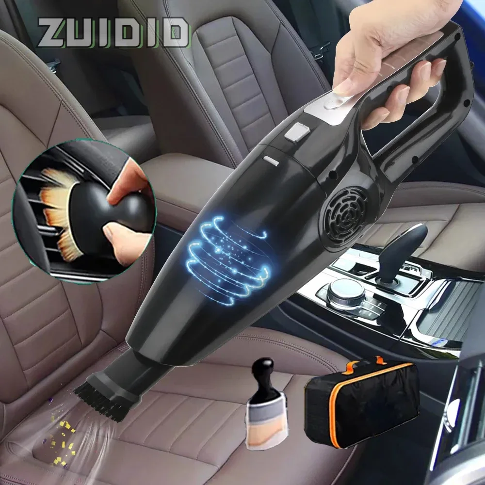 

120W 12V Handheld Car Vacuum Cleaner Powerful Mini Vaccum Cleaners Wet Dry Vacuum Cleaner High Suction Car Electrical Appliances