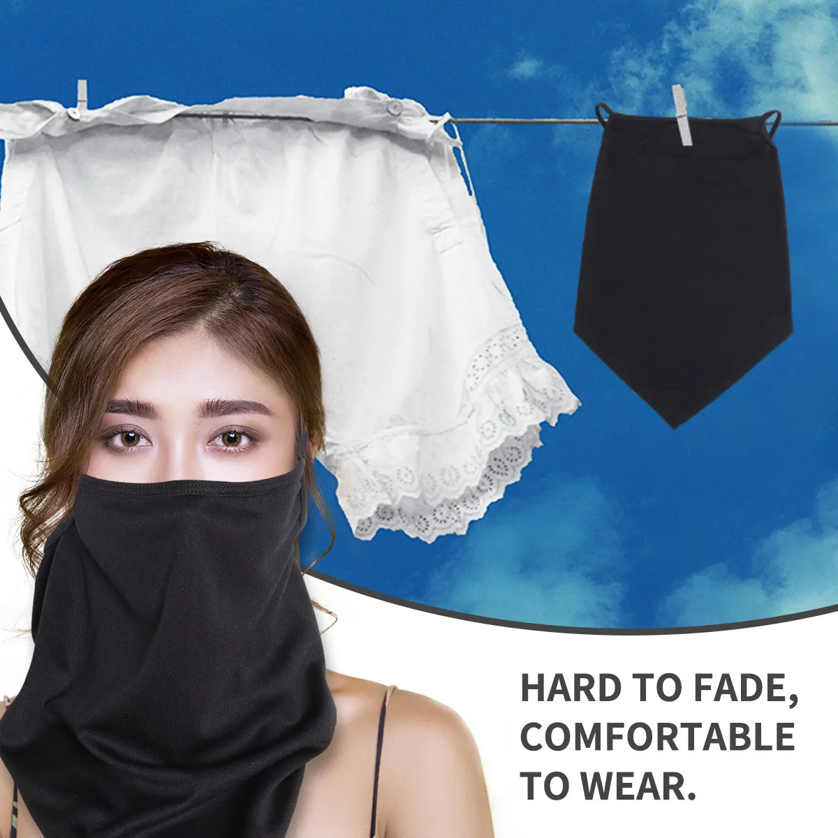 

1Pcs Premium Lightweight Sunscreen Mask Uv Protection Face Cover for Cycling Hiking Travel Beach Outdoor Sports Unisex