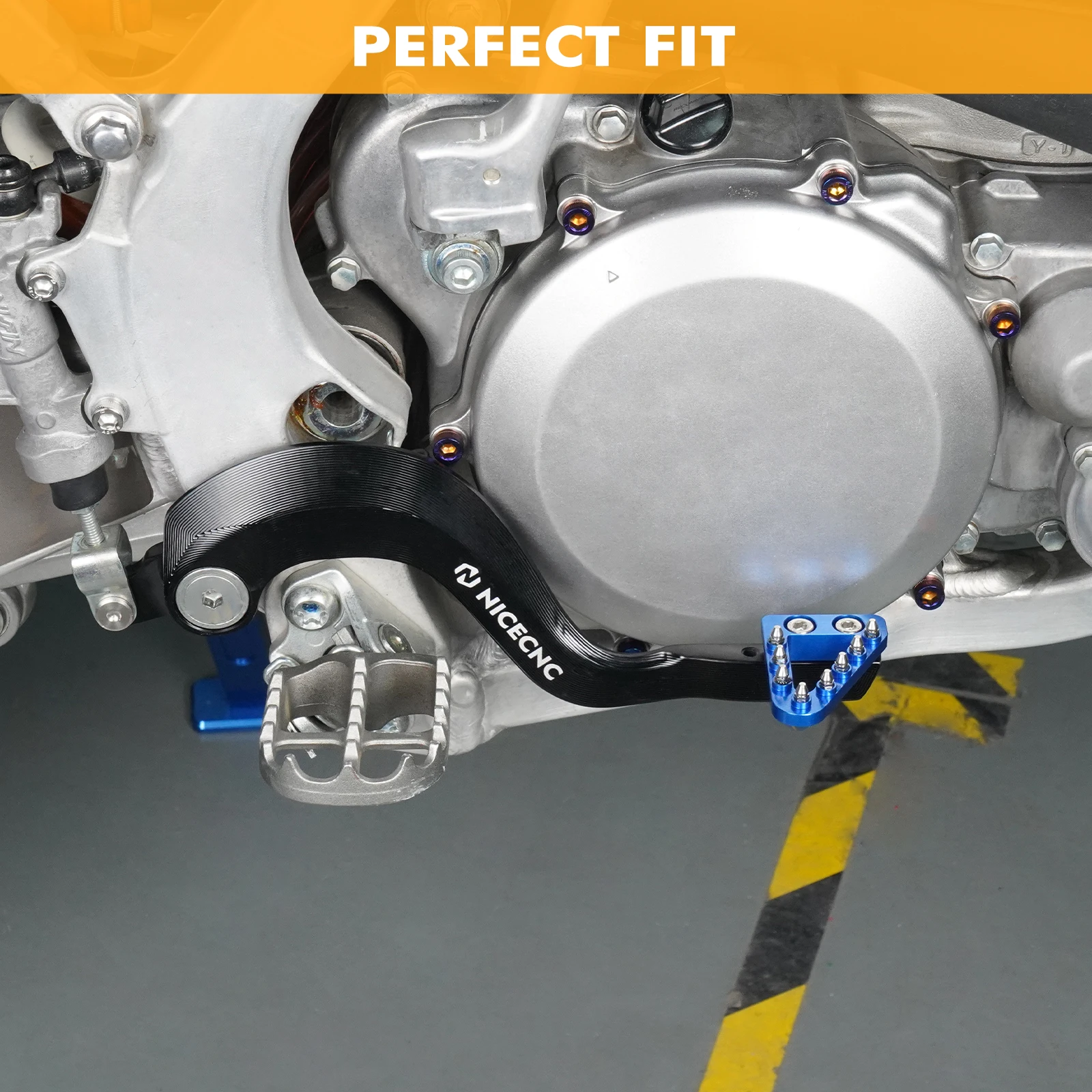 (EU-Lager) Für Yamaha YZ125 YZ250 YZ 125 YZ 250 2005-2024 YZ 125X YZ 250X 2017-2023 Motorrad-Bremspedalhebel mit verstellbarer Spitze – Detail 8