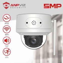 Anpviz-Caméra de surveillance extérieure PTZ WiFi HD 5MP, dispositif de sécurité sans fil, avec n'aime x5, IA, détection humaine, audio bidirectionnel, IP66, application CamHi