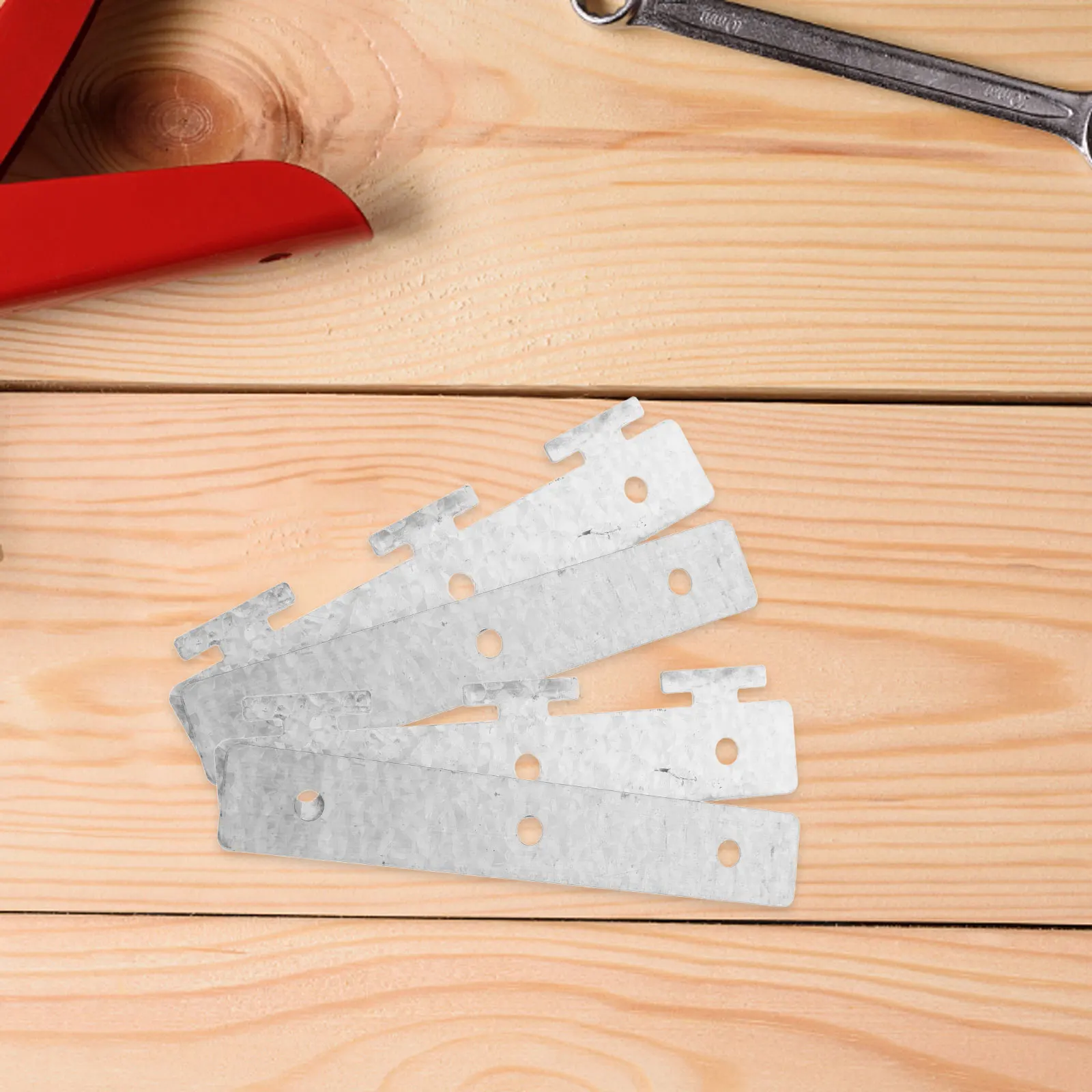 

5pcs Heavy-Duty Vinyl Mount Strip Hanger Easy Install Plastic Iron Mounting Bracket For Residential