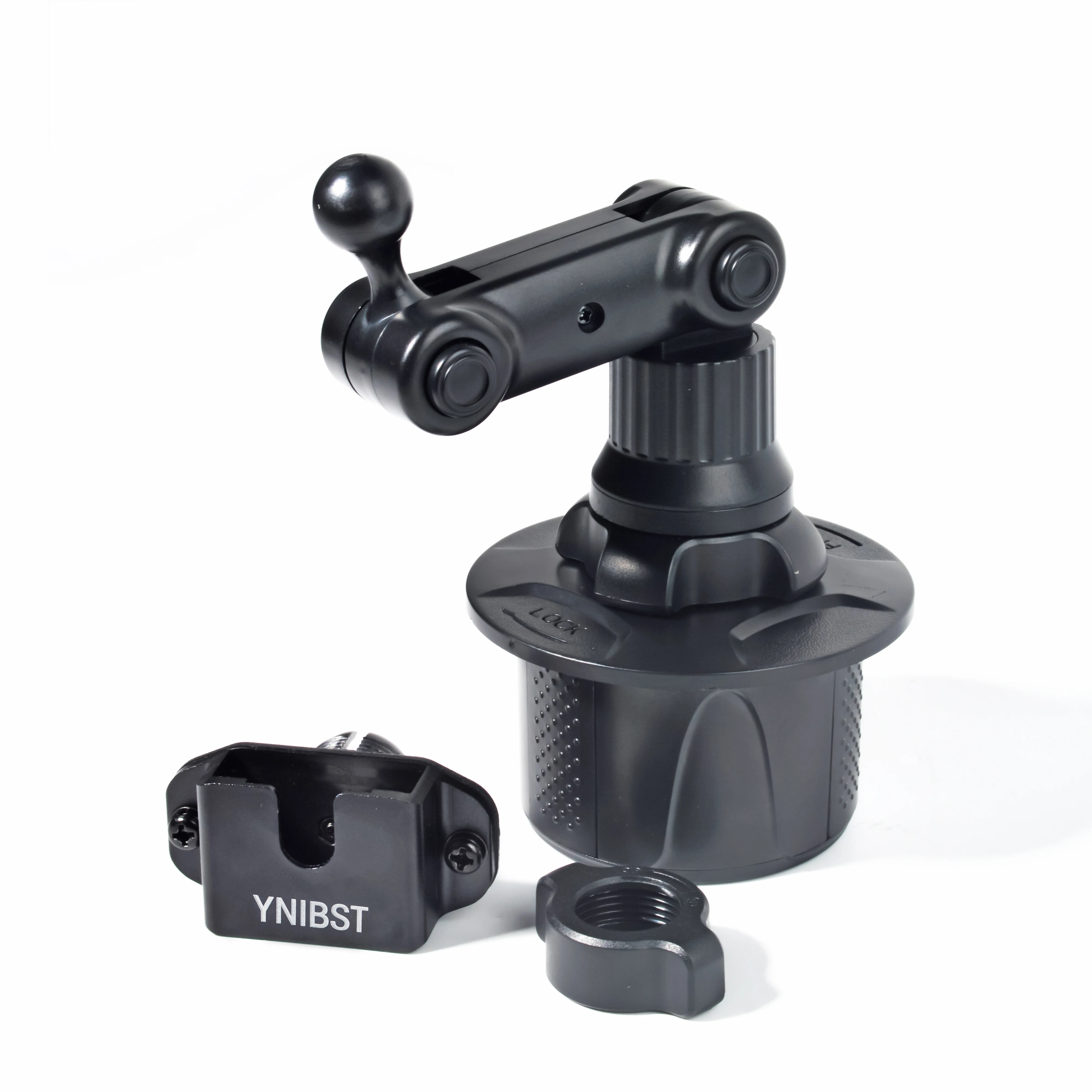 Supporto portabicchieri per autoradio, supporto per auto walkie-talkie con collo regolabile per radio CB portatile Baofeng UV5R Motorola Talkabout