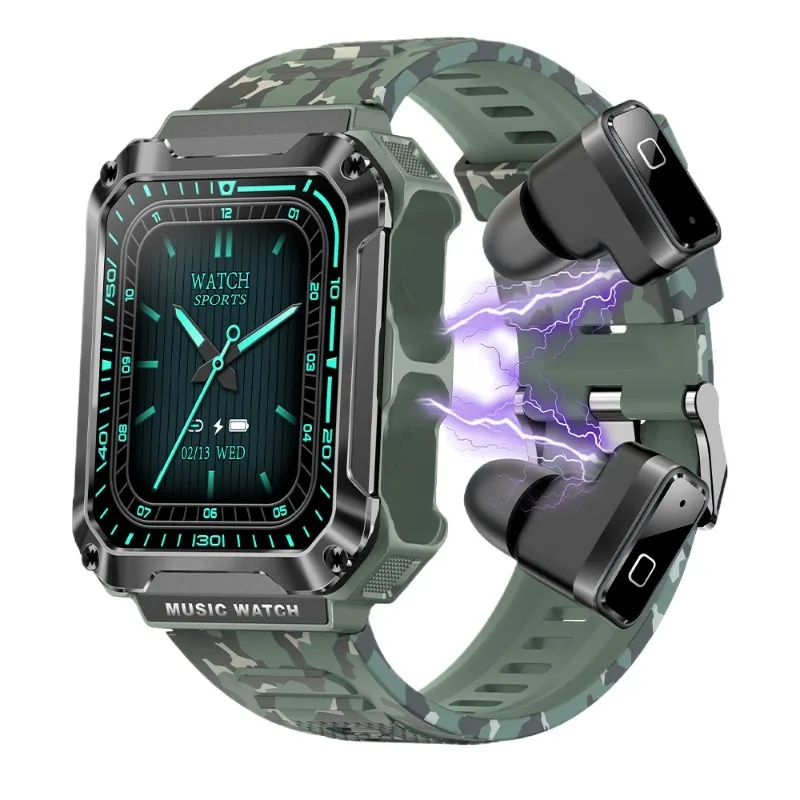 Smart watch, headset Bluetooth call recording health monitoring exercise step counting smart watch