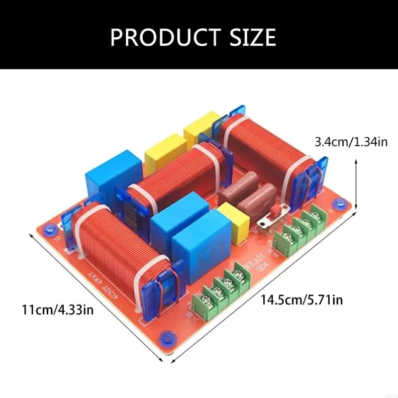 400W調整可能な高音域/ベース周波数ディストリビューター3ウェイスピーカーフィルター