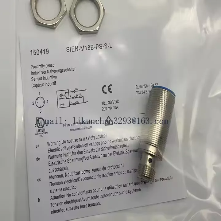 

Real shooting SIEN-M18B-PS-S-L SIEN-M18B-PO-S-L Proximity switch Quality assurance