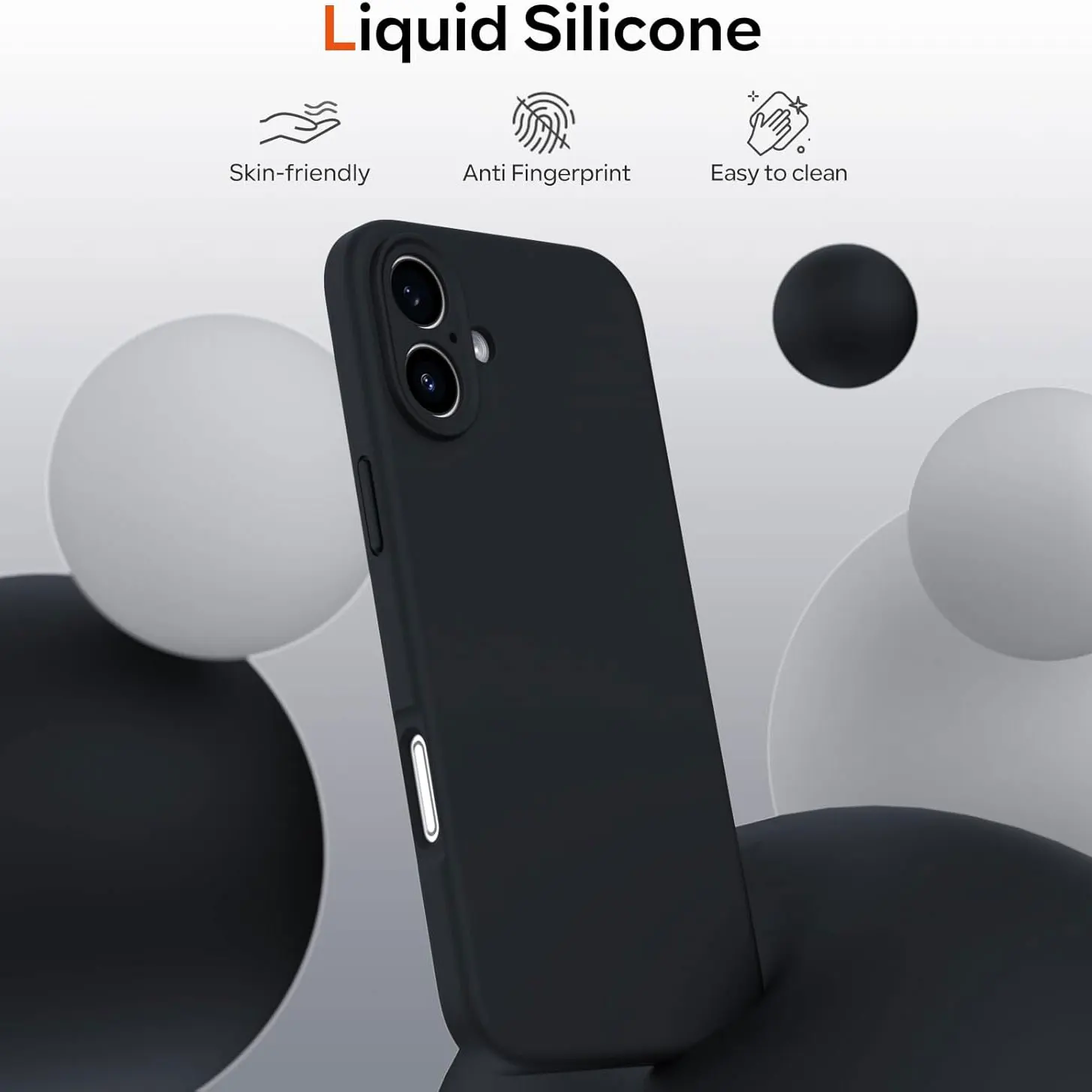 Luxury Liquid Silicone Shockproof Case for iPhone 11 12 13 14 15 16  Pro Max 7 8 6 Plus X XS XR Max Mini Back Soft Cover Funda