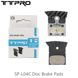 TTPRO L04C Metal Disc Brake Pad with Fin Road MTB Bike For M8100 M7100 R7100 R8050 Original Bicycle Parts