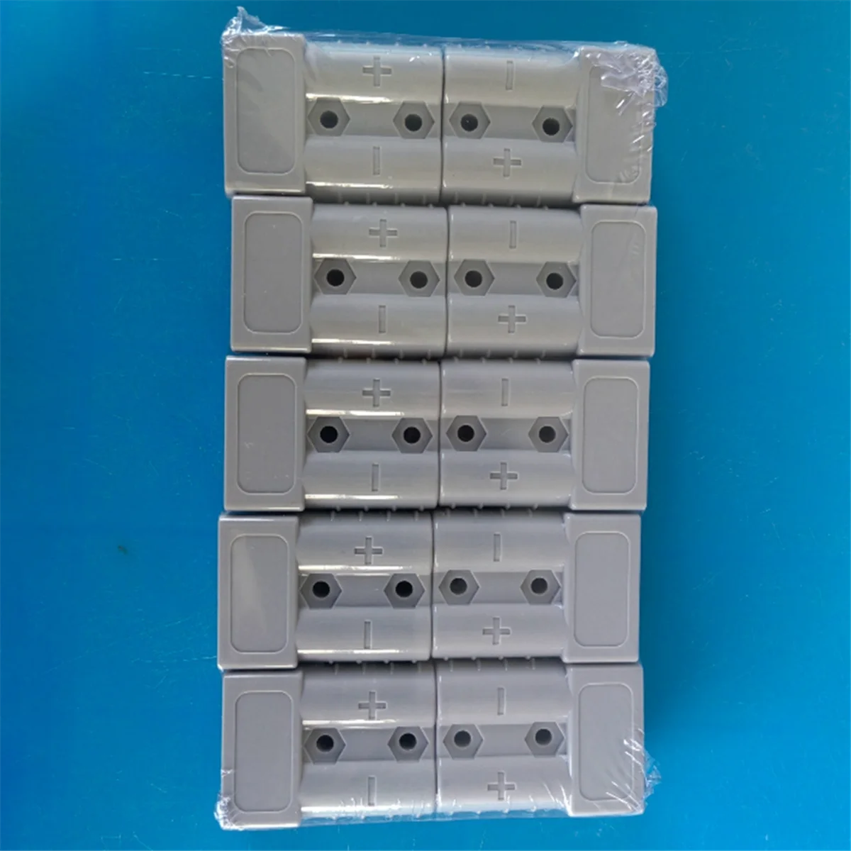 10PCS Anderson Style Plug Connector 50A with Anderson Handle Forklift Battery Charging Quick Connectors Kit As Shown
