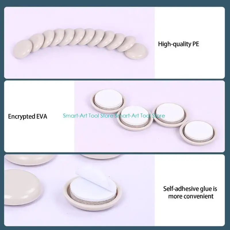 E1PB Durable Anti Slip Furniture Pads For Smooth Gliding And Floor Safety Thick Protective Caps For Wood Tile Marble Floors