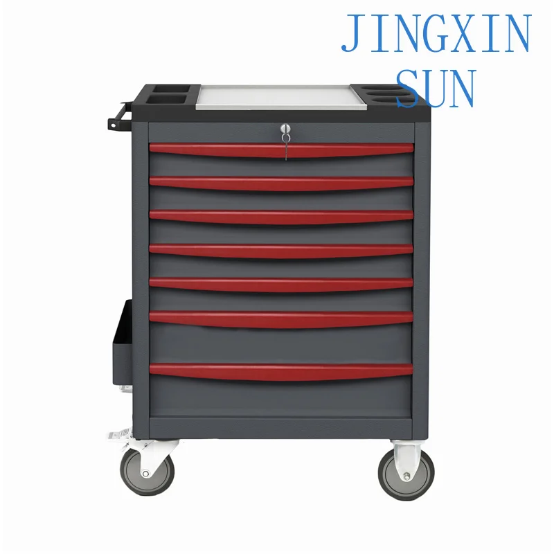 Metal Seven Drawer Tool Cabinet Multifunctional Tool Cabinet Pre-Assembly Structure Workshop Heavy Tool Cart