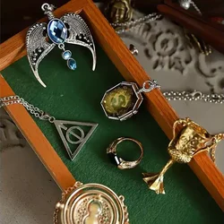 Anime Harries Slytherin Necklace Can Open Horcrux Alloy Potters Creative Fashion Necklace Decorative Accessories  Couples Gift