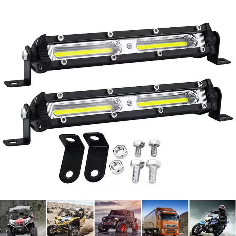 

LED Light Bar/Work Light Bar Offroad 18W COB for Car Motorcycle SUV ATV Truck 4x4 UAZ Boat Auto Fog Flood Lamp Spotlight 12V 24V