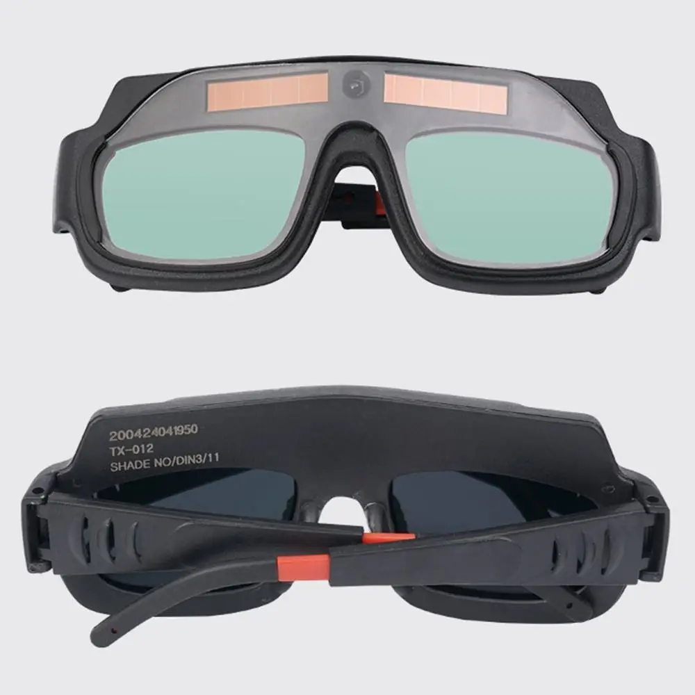 Anti-Glare Welding Glasses Solar Powered Dimming Soldering Glasses with Headband Anti-impact Solder Lenses Goggles Tools