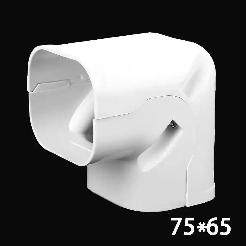 Hochfeste 75*65mm PVC-Klimaanlagen-Leitungsschutzkappe, Kupplungs-Endkappe, Flachbogenkappe für den langfristigen Einsatz im Freien – Detail 8