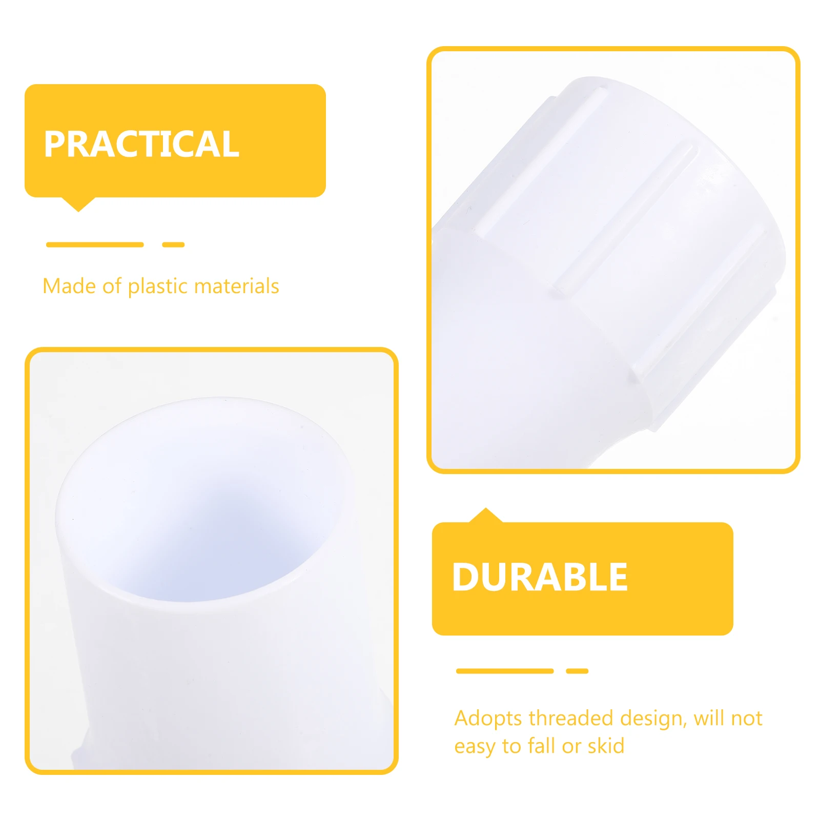 

Premium Vacuum Cuff Durable Pvc Connector Adapter For Skimmer Suction Port Threaded Plastic End Reusable Oxidation Resistant