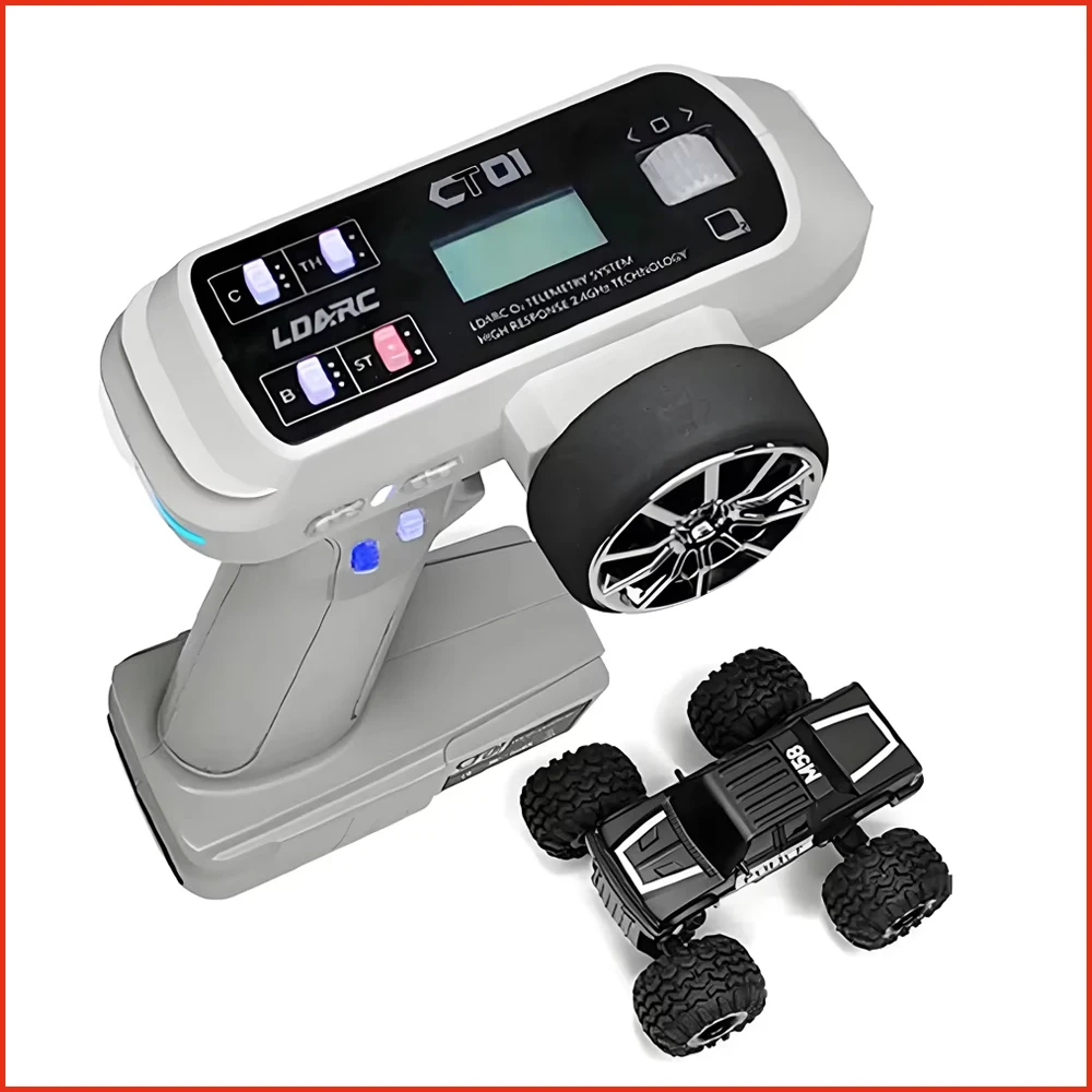 

Радиоуправляемая модель LDARC M58 2.4ГГц 1/58 1:58 Мини-монстр-трак CT01 CT-01 8-канальный пульт управления