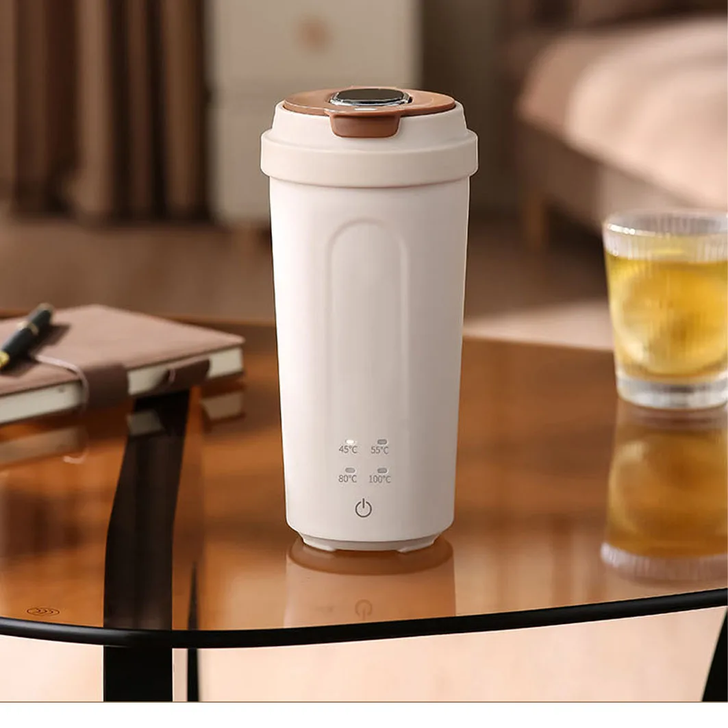-For 450ml  Electric Kettle Travel Boil Water Cup Thermo Pot Smart Teapot Temperature Adjustment Kettle With LED Display*