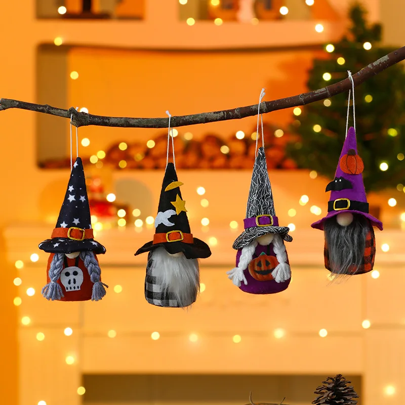 Creatieve dwerghanger Halloween decoraties voor slaapkamer woonkamer spookhuis feestaccessoire zachte knuffel knuffel