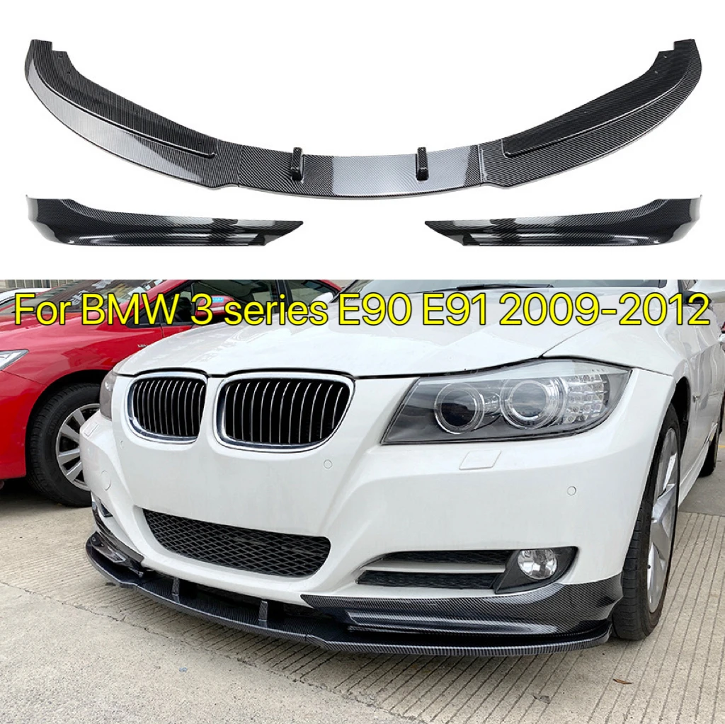 

For BMW 3 Series E90 E91 LCI Facelift Car Front Bumper Lip Body Kit Spoiler Splitter Bumper Canard Lip Splitter 2007-2012