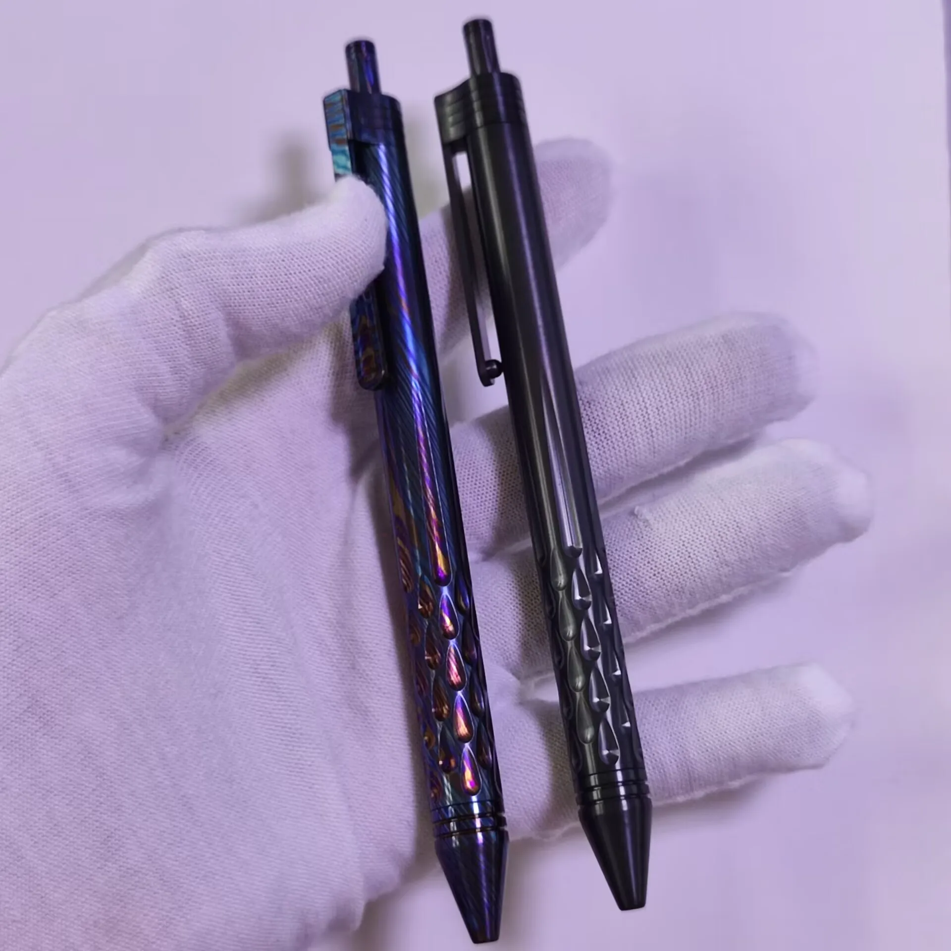 

Ручка-гель из титанового сплава с циркониевым дамасским узором, премиум-класса, для бизнеса и офиса, для подписи, инструмент EDC