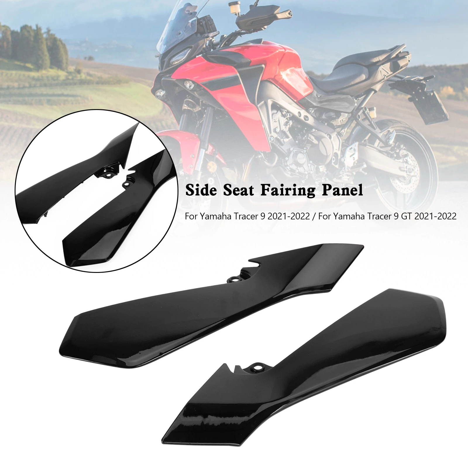 Areyourshop Rear Tail Side Seat Fairing Panel Cowl for Yamaha Tracer 9 GT 2021-2022