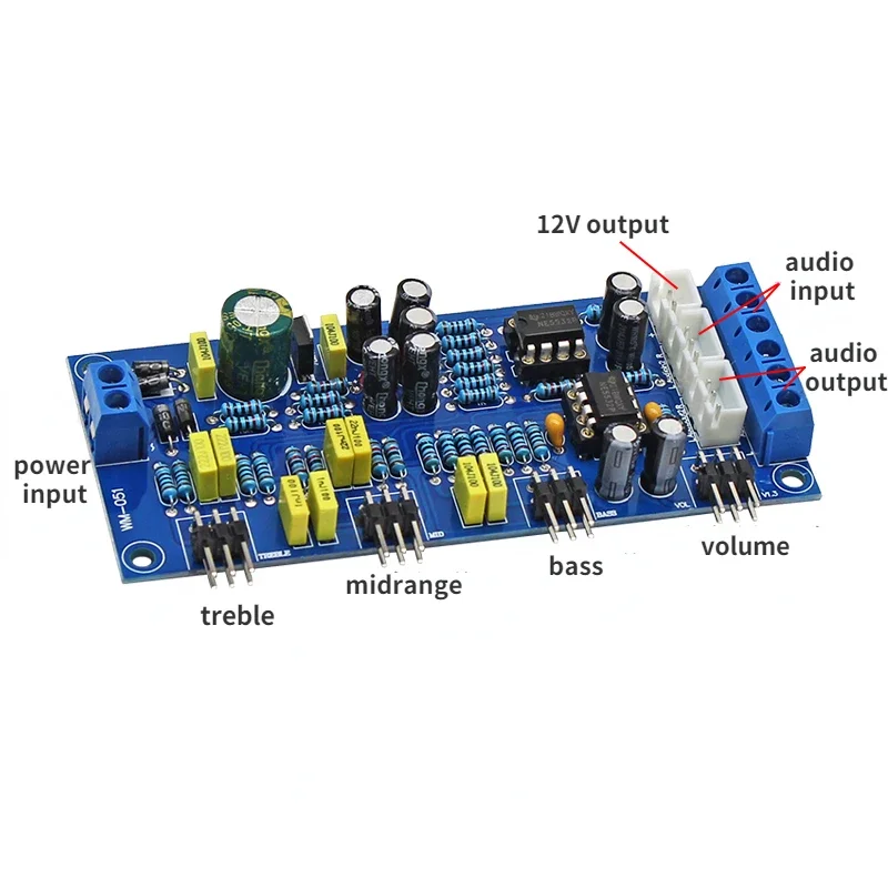 SOTAMIA NE5532 amplificatore OP tono preamplificatore scheda Audio Treble Midrange Bass preamplificatore con controllo del Volume musica domestica