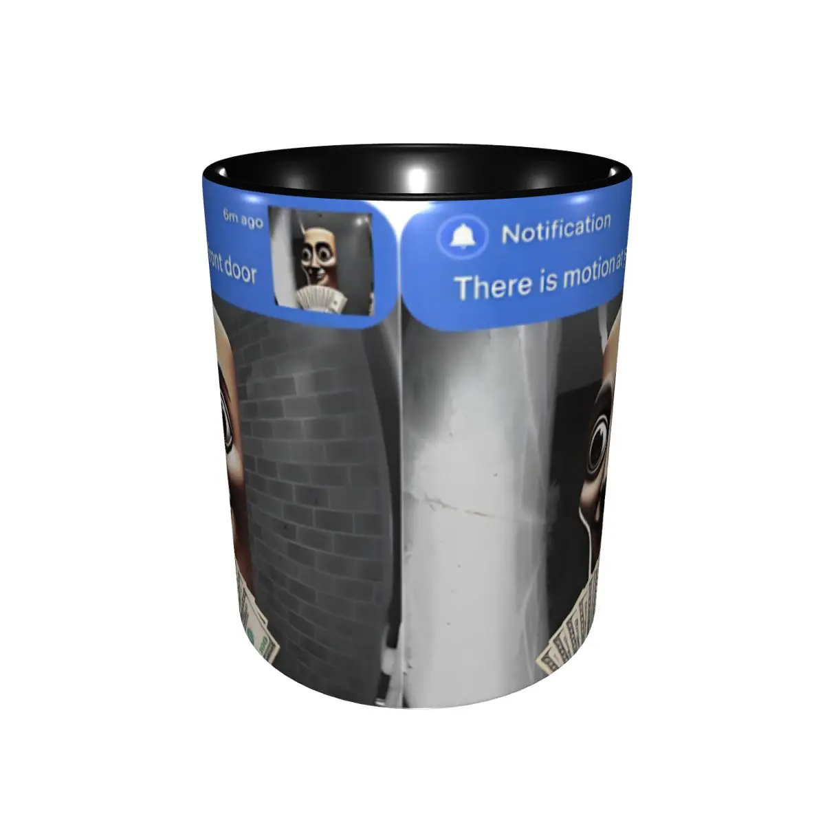There Is Motion At Your Front Door Tung Tung Tung Sahur Meme Mug Funny Tea Cup Healing Gift For Kids Adult