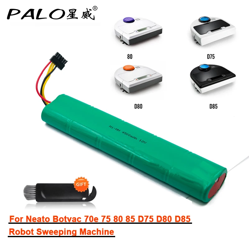 PALO 12V 4500mAh Li-ion Replacement Battery for Neato Botvac D Series for Neato BotVac 70e 75 80 85 D75 D85 D7500 Vacuum Cleaner