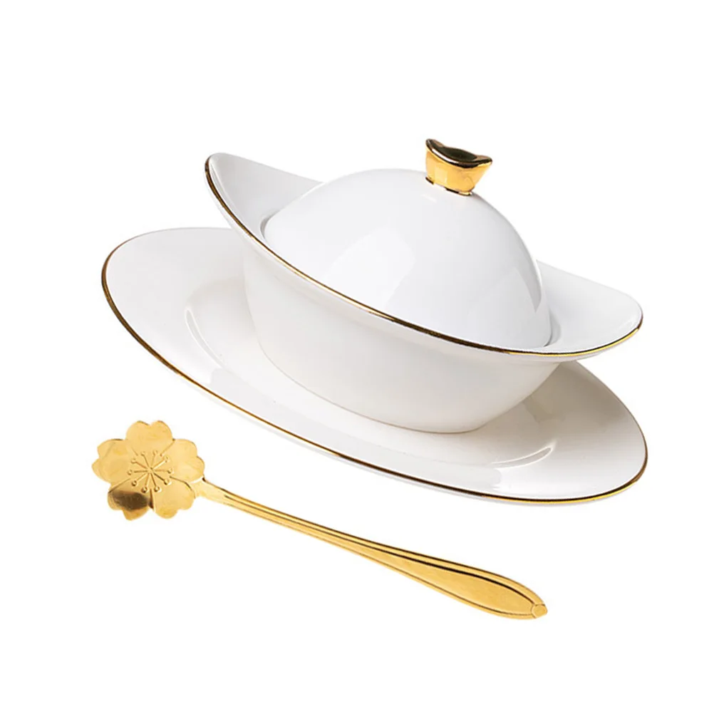 

1Set Ceramic Baking Bowl Set Thick Soup Cup Steamed Egg Bowl Safe Dessert Tools for Mousse Cake Pudding Jelly