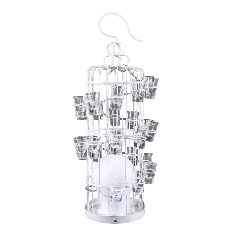 

Bar luminous cocktail led bullet glass foreign wine champagne one birdcage white cup