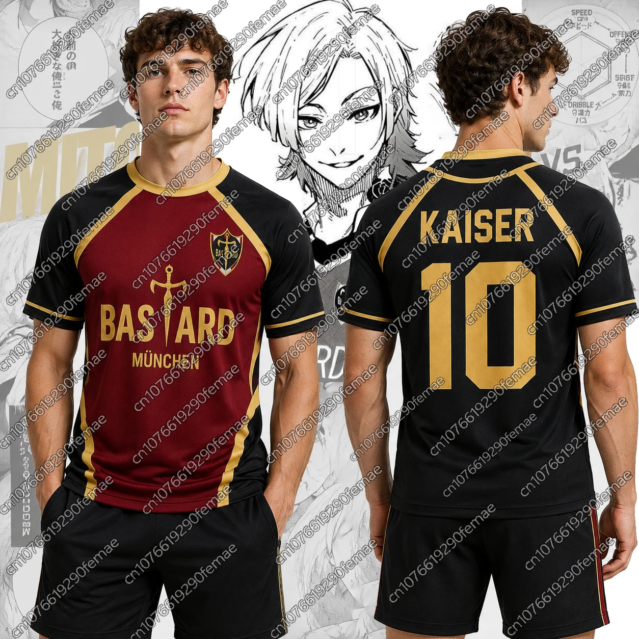 BLUE LOCK Merch Soccer Jersey Men's Summer Quick Dry T-shirt Fans Apparel Cosplay Costume 2026 New Sports Collection