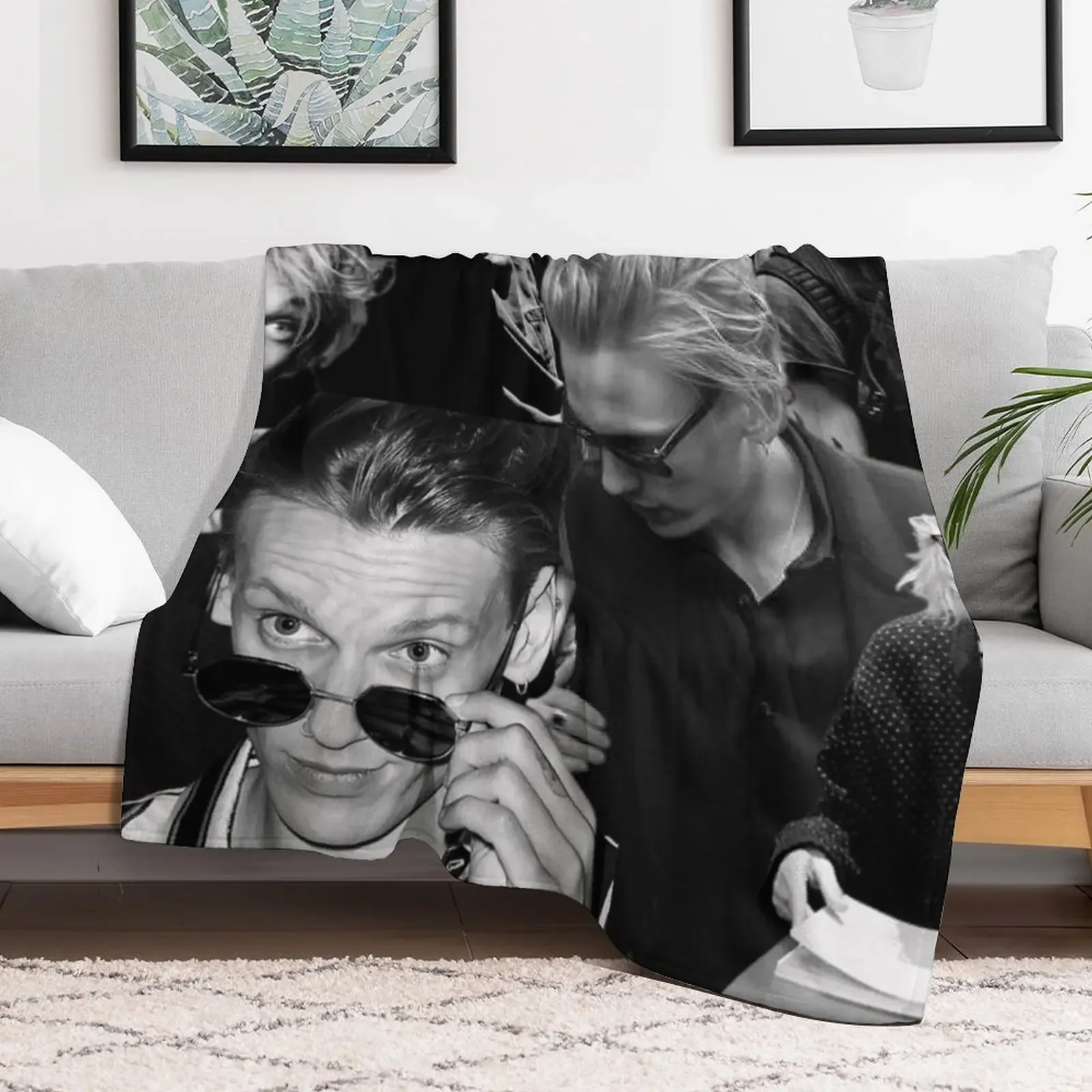 Jamie bower collage Throw Blanket Ultra Soft Flannel Fleece Blanket for All Seasons