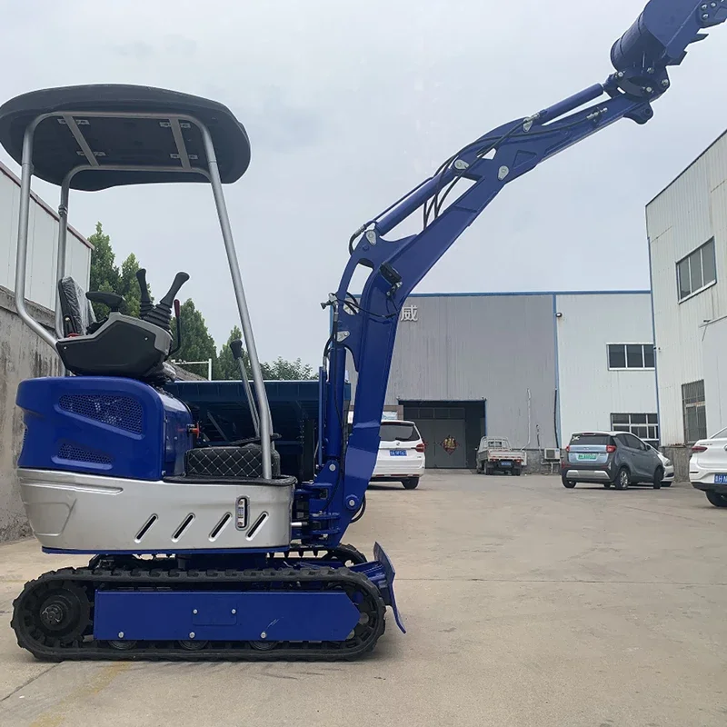 Customization Agricultural Machinery Mini Excavator Small Digger 1.7TON 0.8 Ton 1 Ton Micro Digging Machine With Attachments