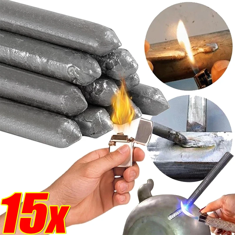 Low Temperature Easy Melt Welding Rods for Copper Iron Stainless Steel Soldering Aluminum Repairing Holes Solder Rod Agent Kits