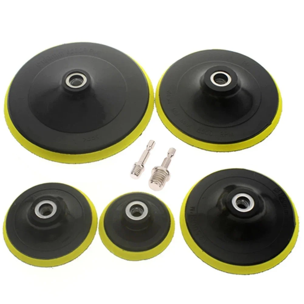 3/4/5/6/7inch Polishing Disc Backing Pad Self Adhesive Drill Rod Car Paint Care Polishing Pad For Electric Polisher