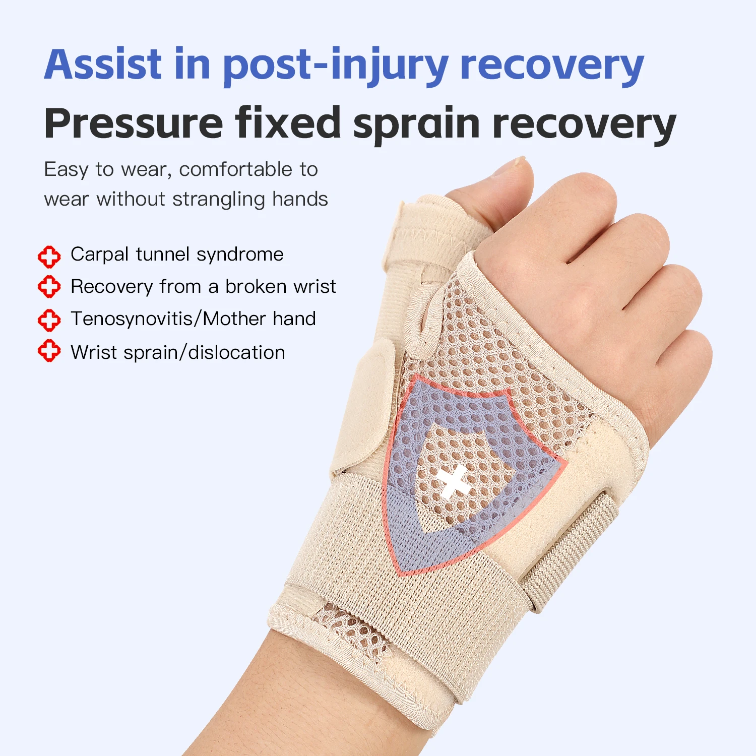 1Pc Professional Wrist Support Splint Arthritis Band Belt Carpal Tunnel Wrist Brace Sprain Prevention Wrist Protector for Fitnes