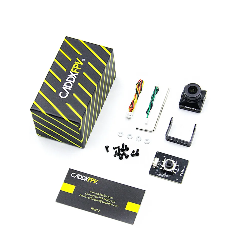 Caddx Ratel 2 1/1.8'Starlight 1200TVL NTSC PAL 16:9 & 4:3 Switchable Super WDR FPV Micro Camera for FPV Racing Kit