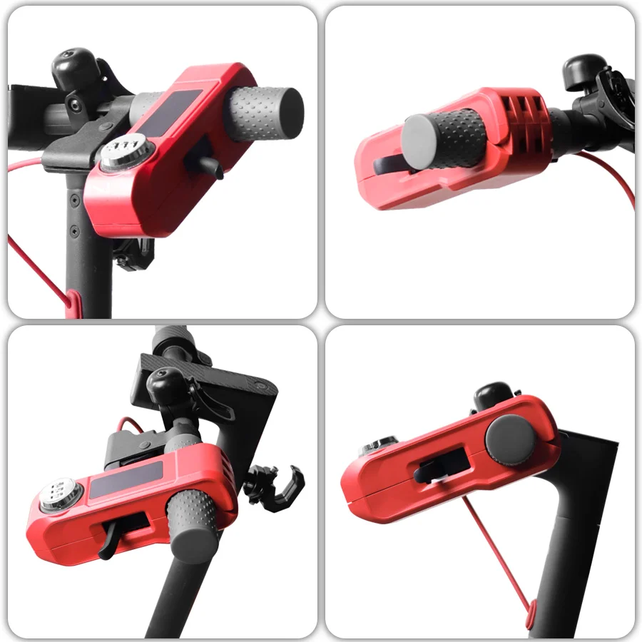 Handlebar Lock Adjustable Anti -Theft for Ninebot Max G30 G30D/E/LP Electric Scooter Grip Security Throttle Locks Universal