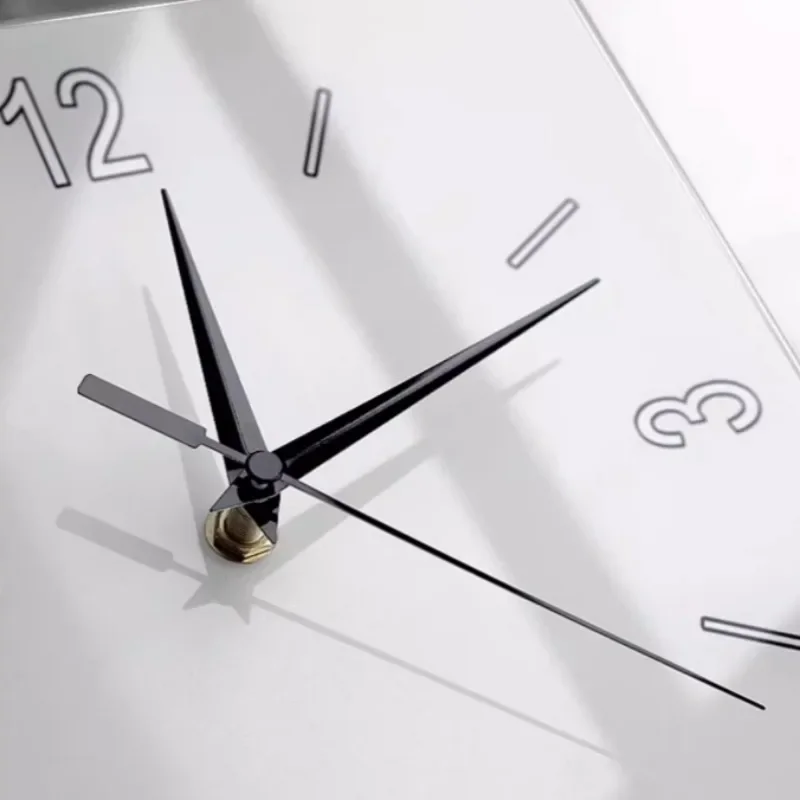 Luxury Creative Two-sided Living Room Wall Clock Modern Nordic Aesthetic Silent Corner Digital Wall Clocks Home Decoration