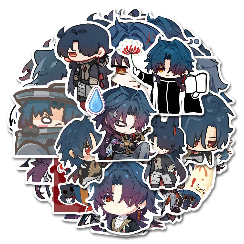 

Sunsyea Honkai Star Rail Merch Character Stickers Blade 47 Pieces Anime Collection