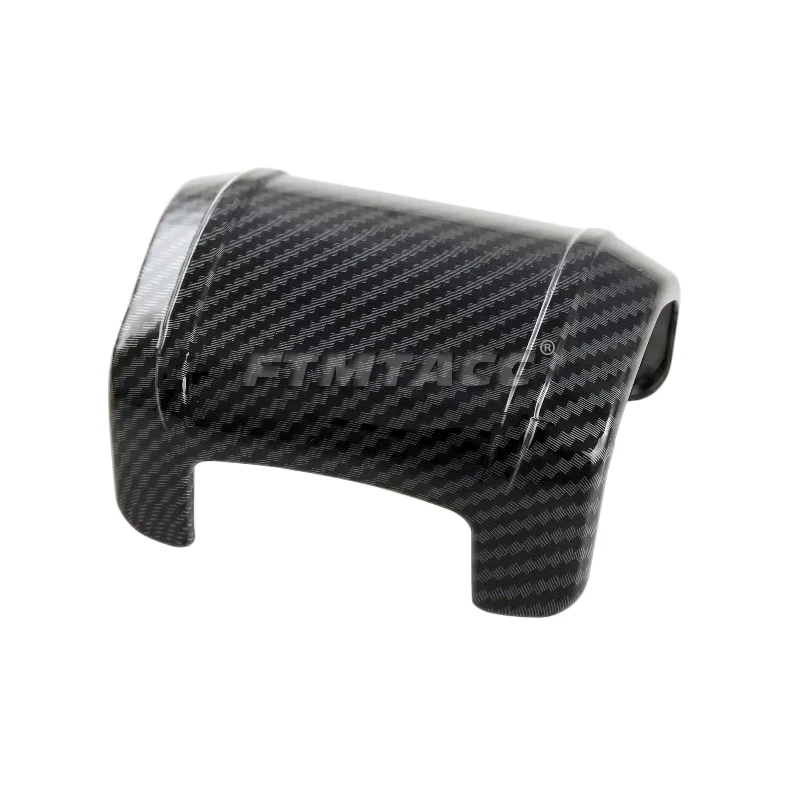 ABS Carbon Fibre Steering Wheel Button Frame Gear Head Knob Cover Interior Accessories for Ford F150 F-150 Raptor 2021 2022 2023