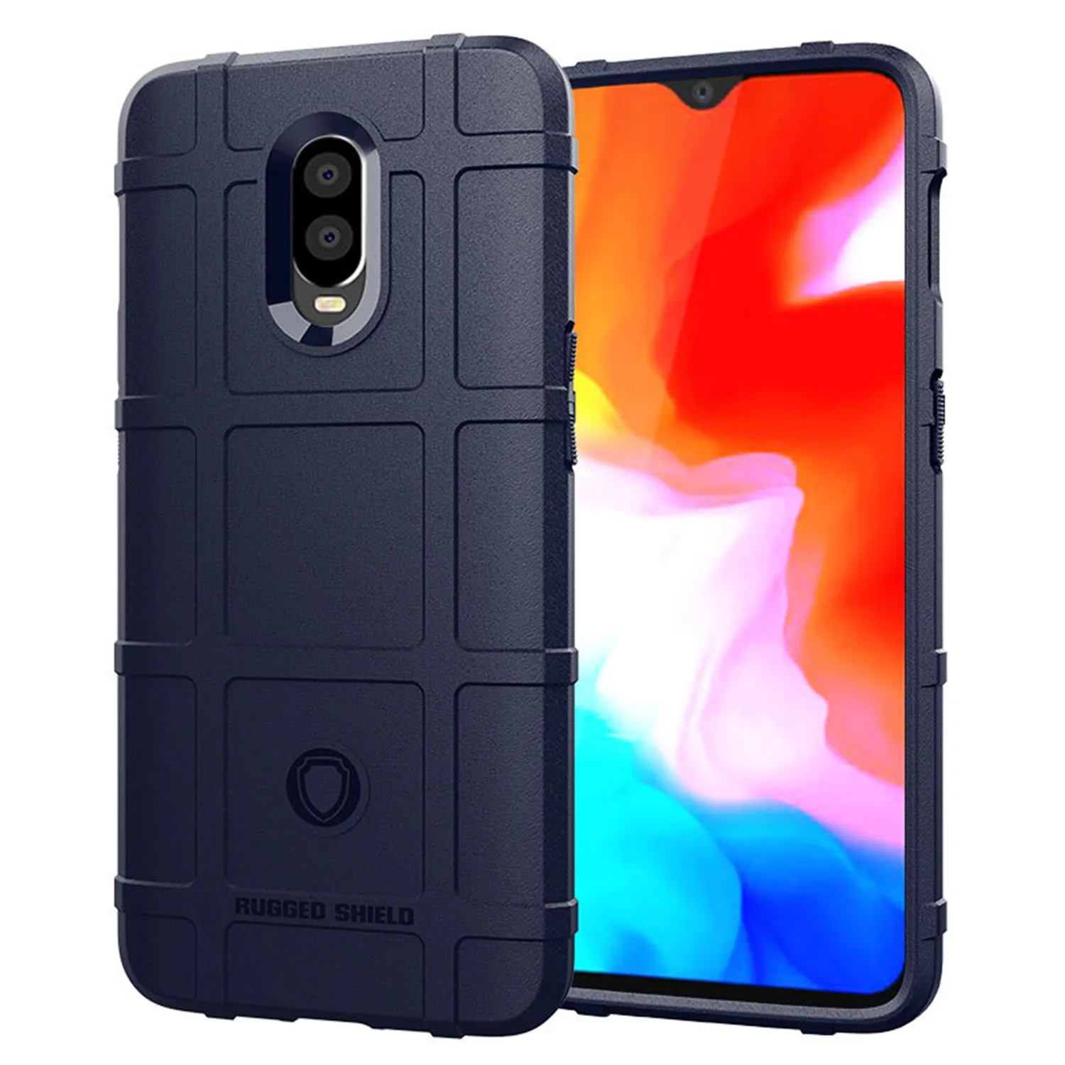 For Oneplus 6T 1+6t one plus 6t Silicone Shield Case Shockproof Matte Back Cover for oneplus 6t Armor Heavy Rubber Phone Cases