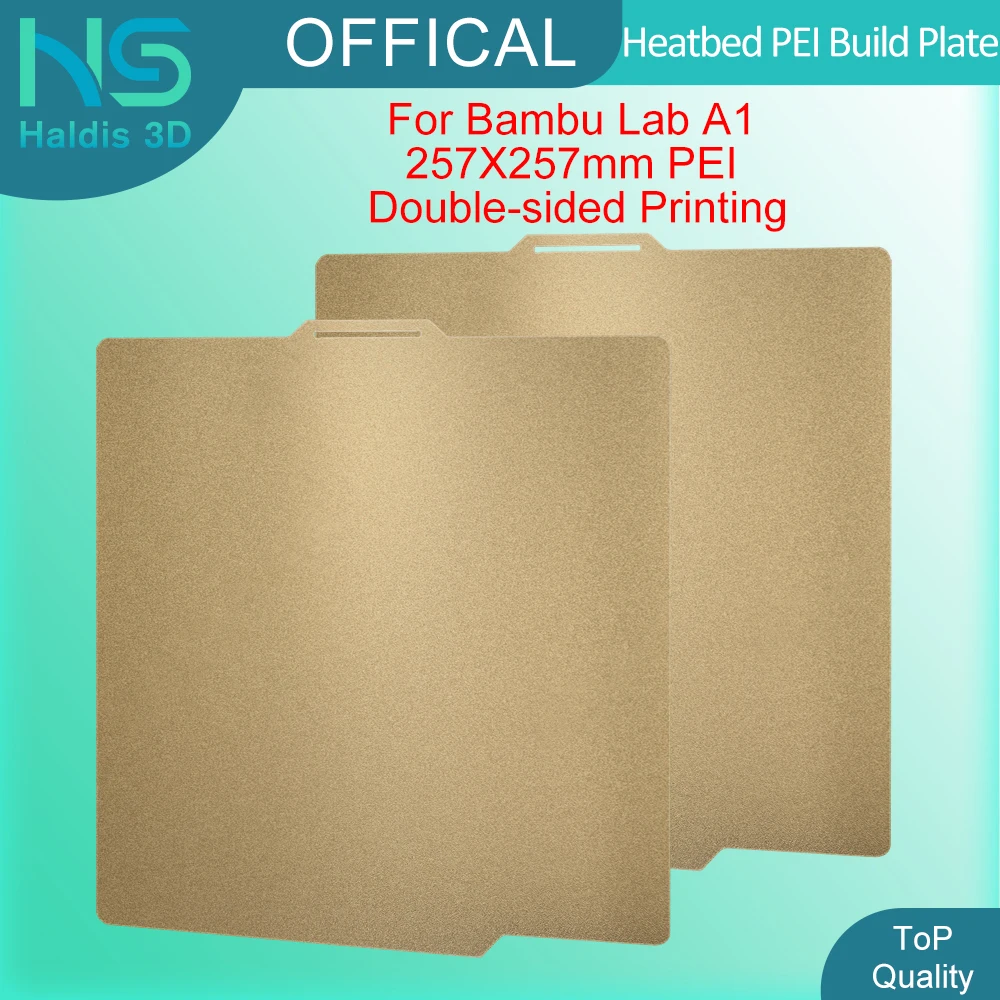 

High Quality Double Sided Printing PEI For Bambu Lab A1 257*257MM PEI Textured Sping Steel Sheet For Bambulab A1 3D Printer Part