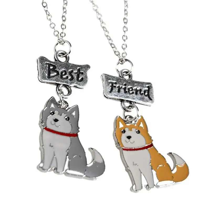 Dog Tag Locket Unique Dog Tag Necklace 2pcs Durable Dog Pendant Necklace Portable Dog Tag Locket For Halloween Mother's Day