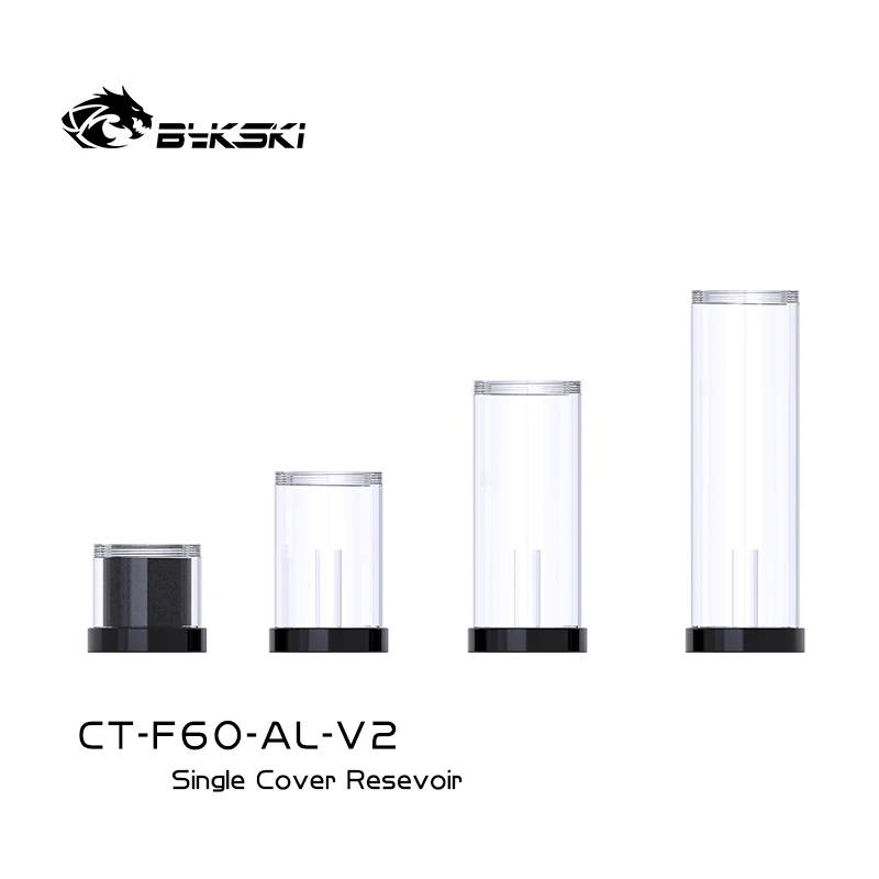 Bykski 100/150/200mm Length 60mm Diameter Cylinder Water Tank Extension Reservoir for Bykski Pump Extending Cooler CT-F60-AL-V2