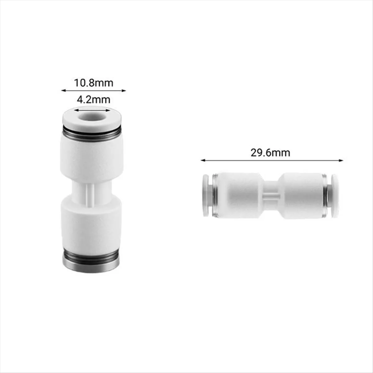 AU47-10pcs PTFE Tube Pneumatic Connector for Bambu Lab X1 P1 3D Printers for 1.75mm Filament Essential 3D Printer Part