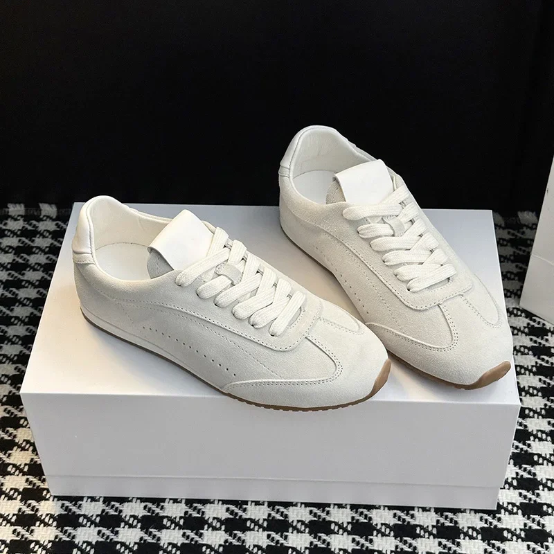 Suede Casual Loafers, Walking Shoes, Women's Training Shoes, Fashionable And Versatile_vogvips.com