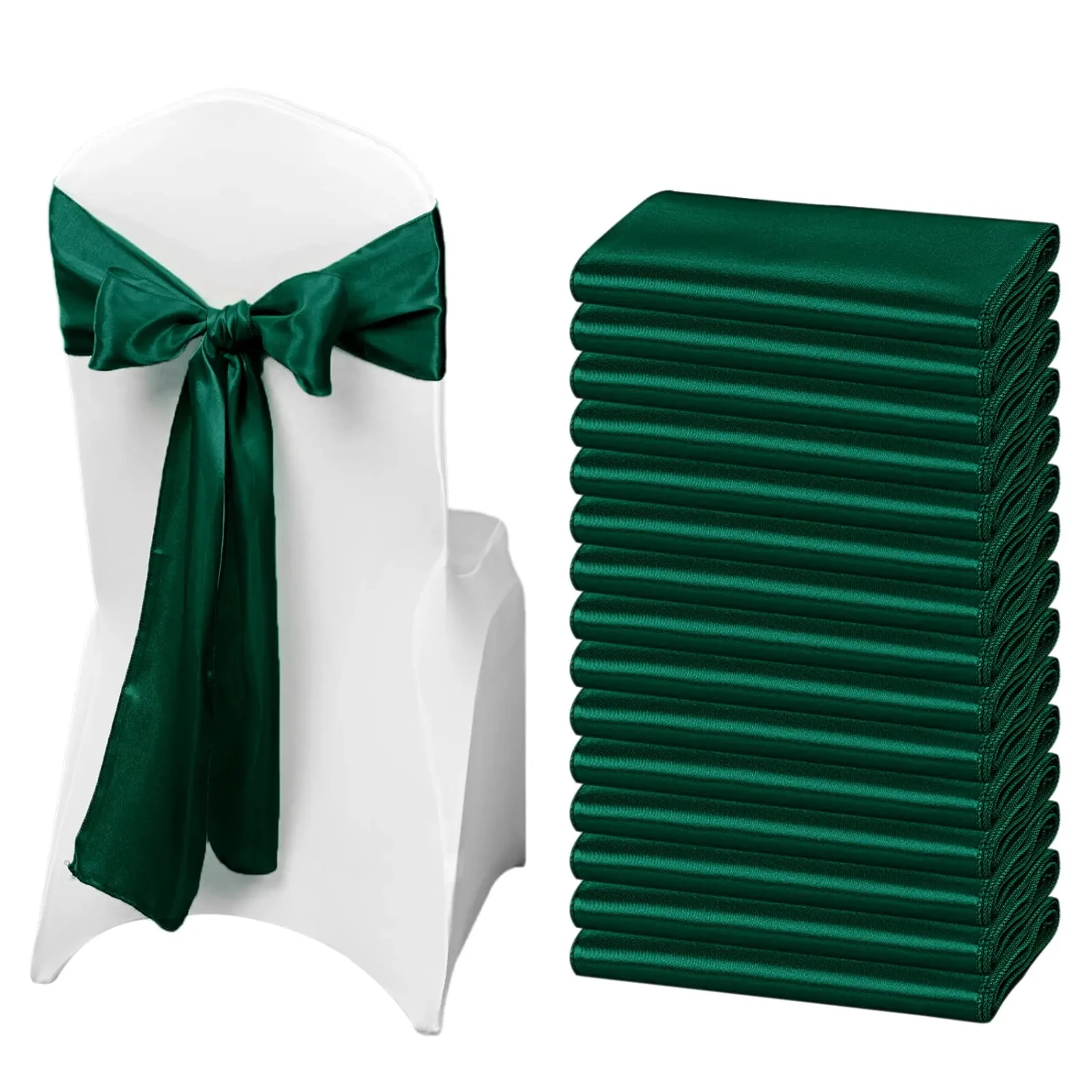 Wholesale Supplies of Elegant and Beautiful Satin Chair Bow Sashes - Stunning Ribbon Knot Ties for Creating the Perfect Ambiance