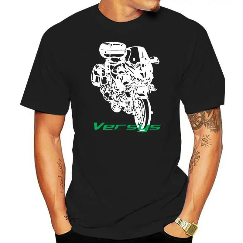 New Fashion Men Short Sleeve Cotton T-shirt Versys 1000 650 2023 Motorcycle Motorrad